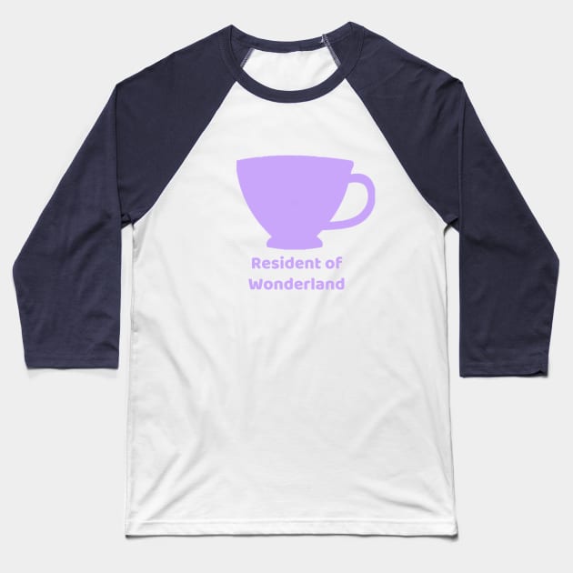 Resident of Wonderland Baseball T-Shirt by duchessofdisneyland
